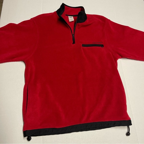 Old Navy Y2K Vintage Quarter Zip Fleece Men’s Medium Pullover Jacket 90s - Picture 3 of 9